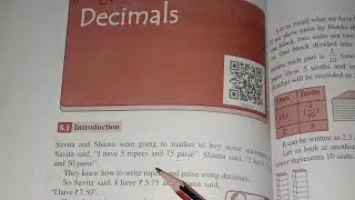 Class 6th Decimal introduction 8ch- #decimal #chapter8 #class6maths #onlineclass6thmath#mathshorts