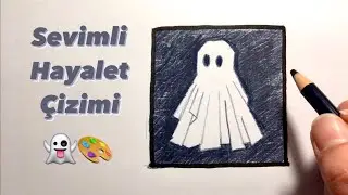 Kolay Çarşaf Hayalet Çizimi👻 nasıl hayalet çizilir? Kolay çizimler