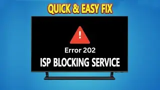 How To Fix ISP Blocking Service Error Code 202: Simple Fix