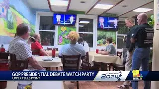 Baltimore area watch parties during presidential debate