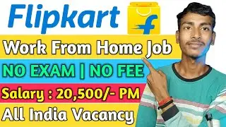Flipkart Job Work From Home 2024 | Flipkart New Vacancy 2024