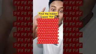 Find the hidden word "Fit" #shorts #braintest #opticalillusion