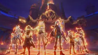 Genshin Impact - The Rainbow Destined to Burn 6 Hero's Unite cutscene