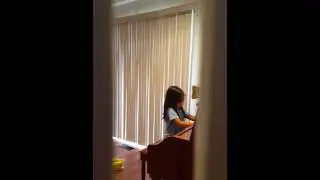 Adriana is playing piano