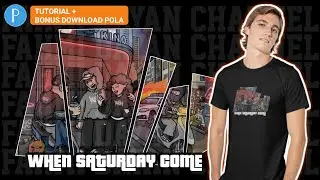 Cara Mudah Bikin Desain Baju di Pixellab | Bikin Foto Terpotong + Bonus Pola‼️