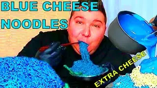 NIKOCADO EATING BLUE CHEESE NOODLES LIKE A CRAZY! *HOW TO GET CHOLESTEROL*