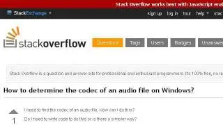 How-To Check Audio Codecs