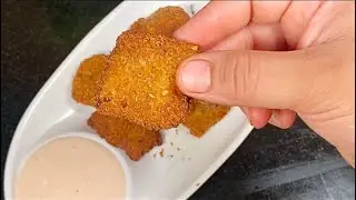 Chicken nuggets | Lunch box idea for kids | Home made pure chicken nuggets and breadcrumbs #kashmir