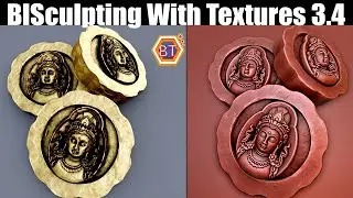 Blender Tutorial | Sculpting With Textures  3.4