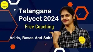 Polycet 2024 FREE coaching Chemistry Class 2| Top Most Important questions| Acids bases and salts