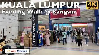 [4K 60fps HDR] KUALA LUMPUR | Evening Walk around Bangsar - September 2024 | Malaysia Walking Tour