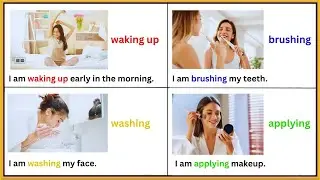 Daily Routine With Sentences | Action Verbs  | Daily Routine Vocabulary | English Vocabulary