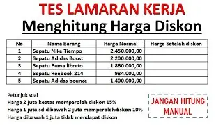 TES EXCEL SELEKSI LAMARAN KERJA