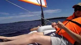 Dinghy Sailing Holidays: Inflatable sailboat / Надувной парусник