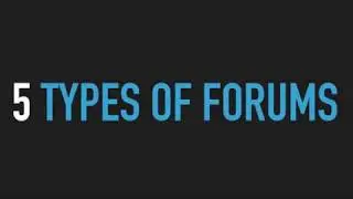 Types of Forums in Moodle