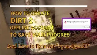 Dirt 2 - HOW TO SAVE YOUR PROGRESS AND ERROR FIX 