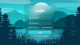 Glassmorphism Login Form using HTML & CSS