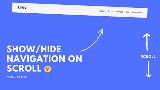 Hide Navbar on Scroll with JavaScript | Smooth Auto-Hide Effect