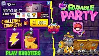 Shared Energy+Rainbow Perfect Heist Solo Challenge/(Rumble Party) Multiplier Mushrooms+Rainbow