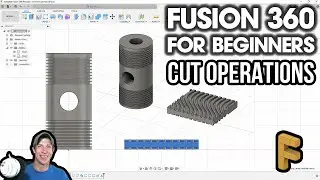 Getting Started with Fusion 360 Part 4 - Cut Holes, Remove Material from Objects and More!