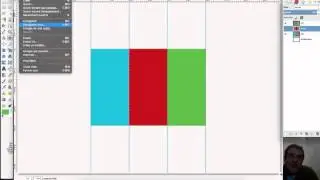create a rvb image on gimp using layers in Moroccan Arabic