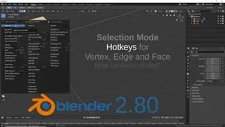 Blender 2.8 Selection Modes