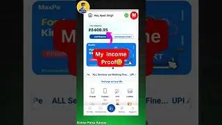 Maxpe app refer and earn income proof | maxpe recharge app 🤑 #shorts #makemoneyonline