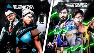 VALORANT PROS vs CONTENT CREATORS!