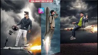 Taukeer Editz | Visual  Rocket Photo Editing | Picsart Step By step concept