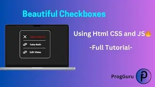 How To make Html CSS Custom Checkboxes - Full Tutorial ||ProgGuru