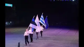 Шествие участников Гала концерта международного праздника "Славянский венок 2023" в Таллине