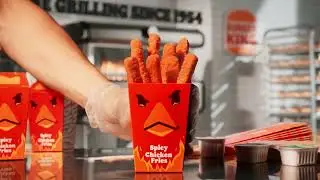 Spicy Chicken Fries but the lyrics are delayed by 1 second