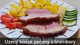Uzený bůček pečený s brambory v jednom pekáčku 🤩🤩🤩😍  - recept