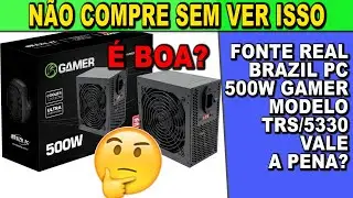 Não compre Fonte Atx Gamer Tronos 500w Real Trs 5330 24 Pinos sem ver esse vídeo antes