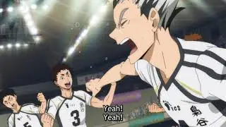 Fukurodani's final point against Morikawa | to the top ep25 (HD)