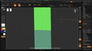 Exploring Zbrush with Michele : Custom skirt curve brush exploration..