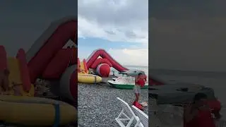 Пляж напротив Бирюзы прямо сейчас! Лазаревское 22.08.24 #популярное #море #лазаревское