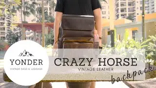 Crazy Horse Leather Backpack | Yonder Bags