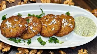 Walnut Kebab| First time ever| kashmiri akhroot ke kebab | Zaroor try karna #kashmir #kashmiri