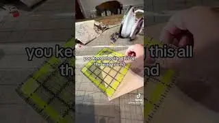 How to cut a fabric circle with no template