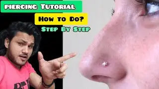 Nose piercing trick and tips | how to piercing #how #piercing #tutorial#stepbystep@RaghuArtsGallery