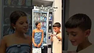 Aurora gives Nicolò a gift