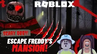 Escape Freddy's Mansion Obby! Roblox - Can we escape this spooky place?