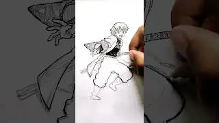 Speed Drawing Stickman Zenitsu 😳🤯 