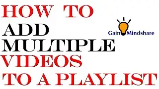How to Add Multiple Videos To Your Playlist