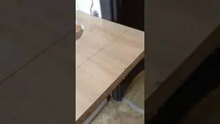 Распил столешницы болгаркой, диском по дереву!