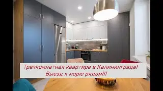 Трехкомнатная квартира с дизайнерским ремонтом, возле выезда к морю! Купить квартиру в Калининграде!