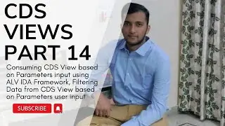4.14 Consume CDS View based on Parameter input using ALV IDA Framework in ABAP Report
