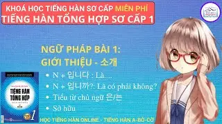 Grammar Lesson 1: 입니다, 입니까,은/는 - Korean General Elementary 1 | LEARN KOREAN ABROAD #4
