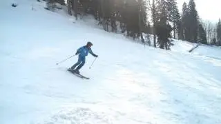 Карвинговый поворот большого радиуса.